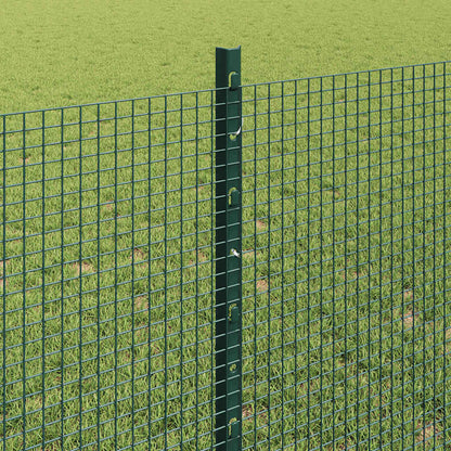 Hek Met Paal 0,8 X 25 M Staal En Pvc Groen 25 x 0,8 m hek (1,2 x 1,2 cm gaas)