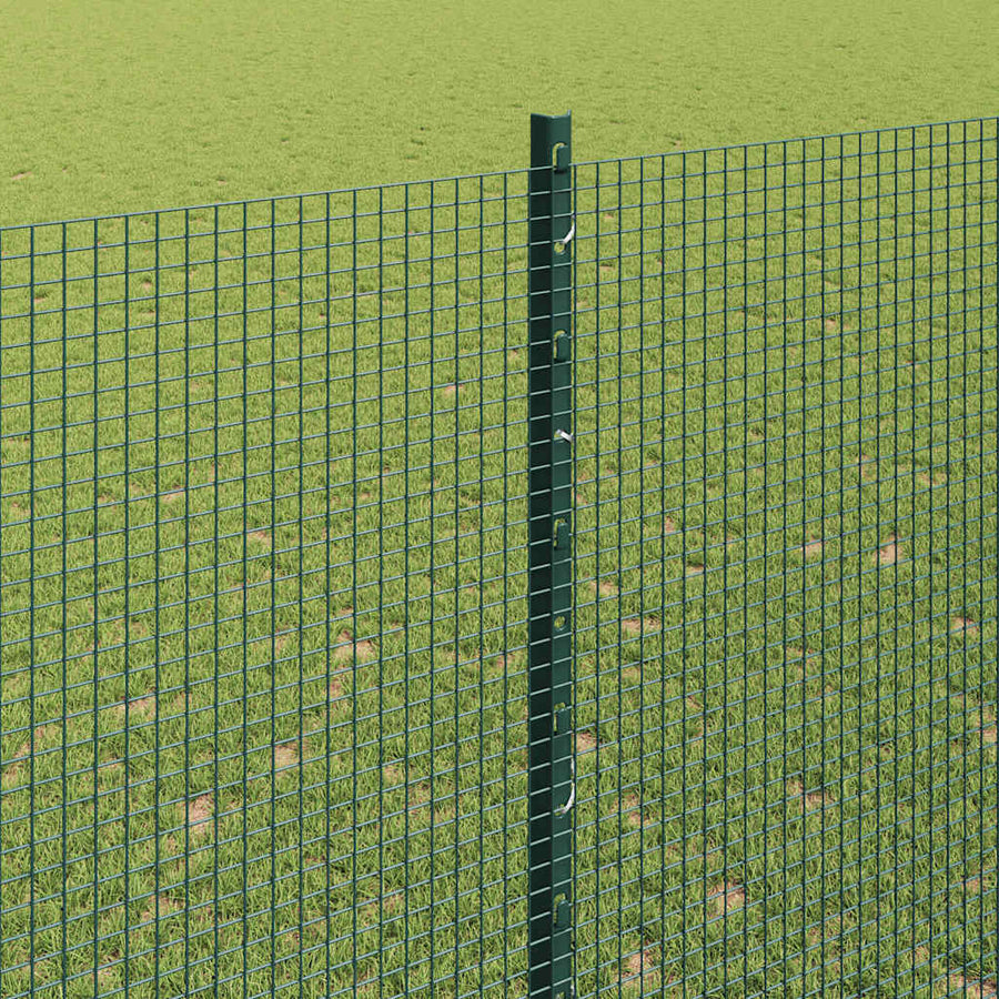 Hek Met Paal 1,5 X 25 M Staal Groen 25 x 1,5 m hek (1,2 x 1,2 cm gaas)