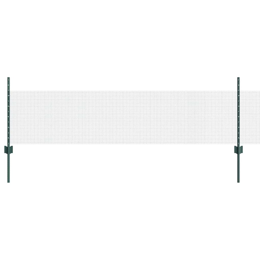 Hek Met Paal 0,5 X 50 M Staal En Pvc Groen 50 x 0,5 m hek (1,2 x 1,2 cm gaas)