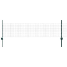 Hek Met Paal 0,5 X 50 M Staal En Pvc Groen 50 x 0,5 m hek (2,5 x 2,5 cm maas)