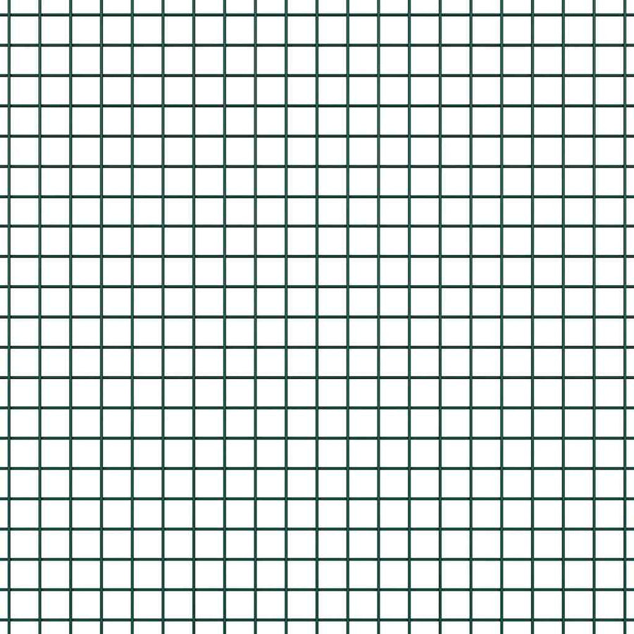 Hek Met Paal 0,6 X 50 M Staal En Pvc Groen 50 x 0,6 m omheining (1,2 x 1,2 cm gaas)