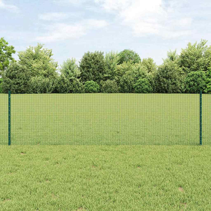 Hek Met Paal 0,6 X 50 M Staal En Pvc Groen 50 x 0,6 m hek (1,9 x 1,9 cm gaas)