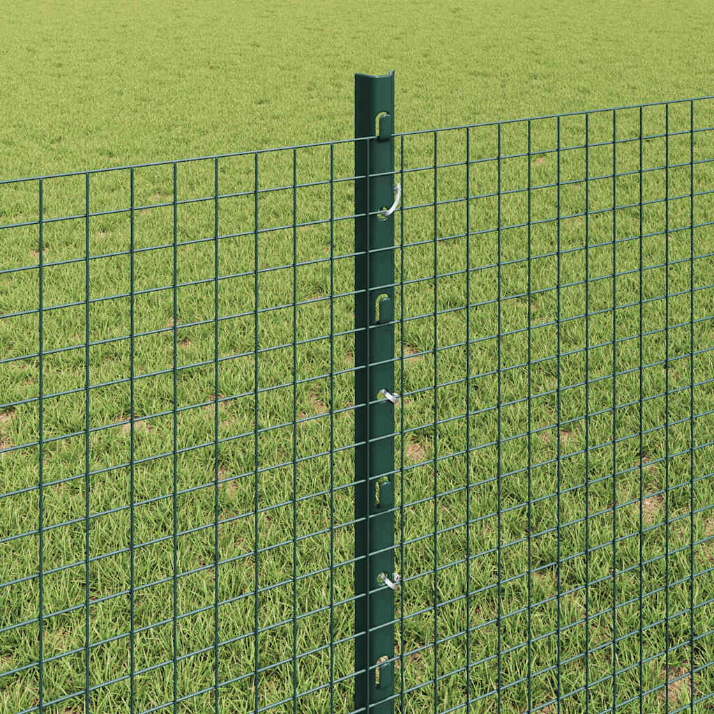 Hek Met Paal 0,8 X 100 M Staal En Pvc Groen 100 x 0,8 m hek (1,9 x 1,9 cm gaas)