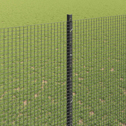 Hek En Paal 1,5 X 10 M Staal Grijs 10 x 1,5 m hek (1,2 x 1,2 cm gaas)
