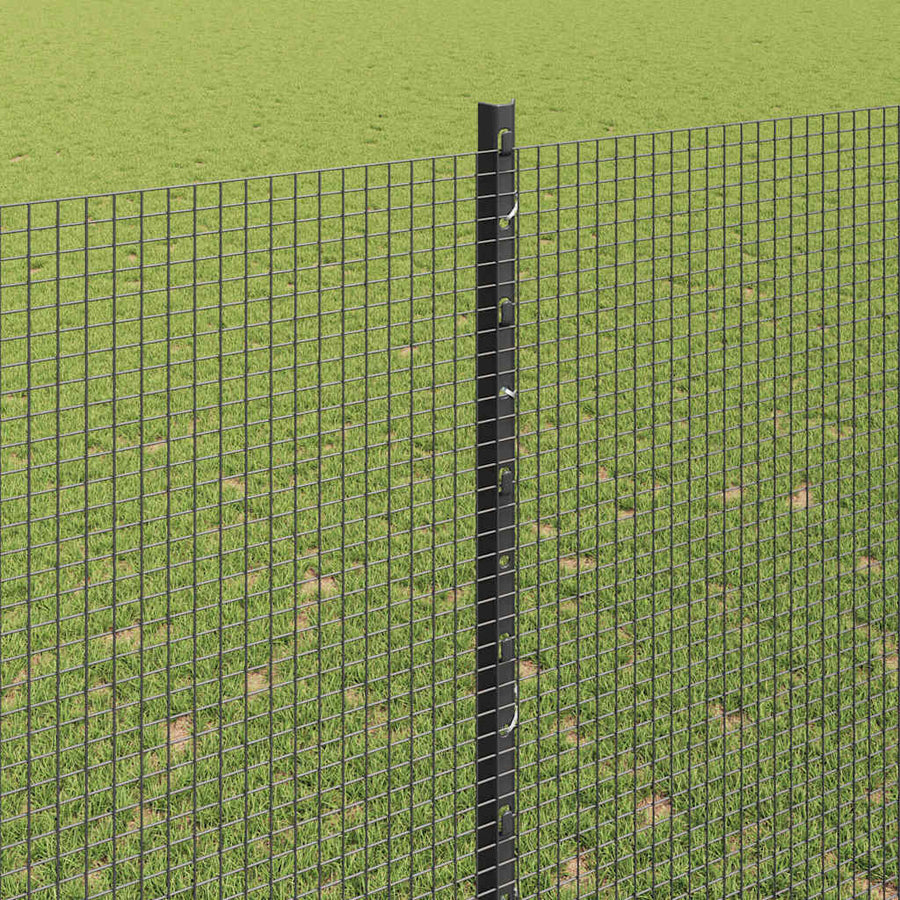 Hek En Paal 1,5 X 10 M Staal Grijs 10 x 1,5 m hek (1,2 x 1,2 cm gaas)