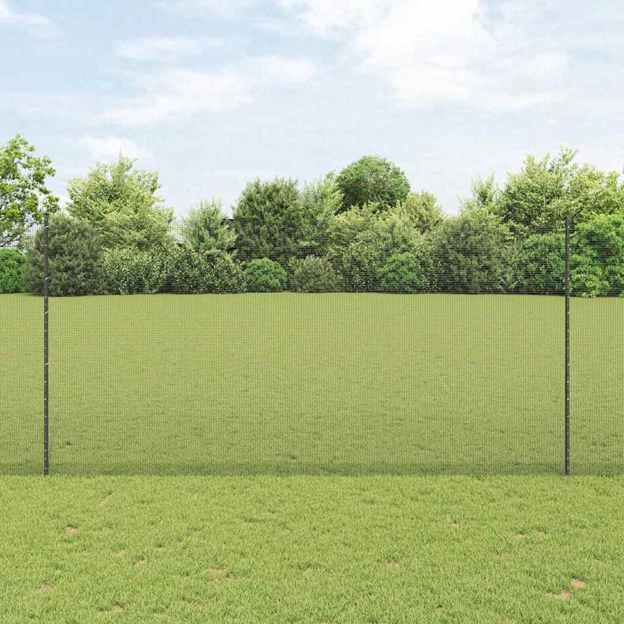 Hek En Paal 1,5 X 10 M Staal Grijs 10 x 1,5 m hek (1,2 x 1,2 cm gaas)
