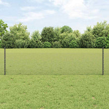 Hek met Paal Grijs 0,5 x 50 m Staal en PVC