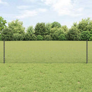 Hekwerk 100 m x 0,6 m staal PVC grijs