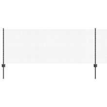 Hek met Paal Grijs 0,8 x 100 m Staal en PVC