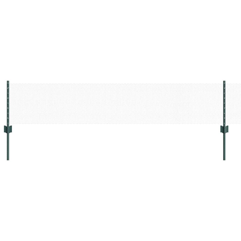 Hek met Paal Groen 0,4 x 10 m Staal en PVC
