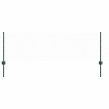 Hek met Paal Groen 0,6 x 25 m Staal en PVC