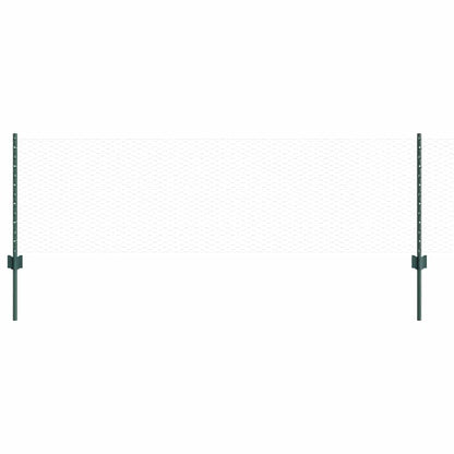 Hek met Paal Groen 0,6 x 25 m Staal en PVC