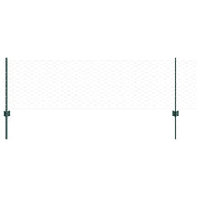 Hek met Paal Groen 0,6 x 25 m Staal en PVC