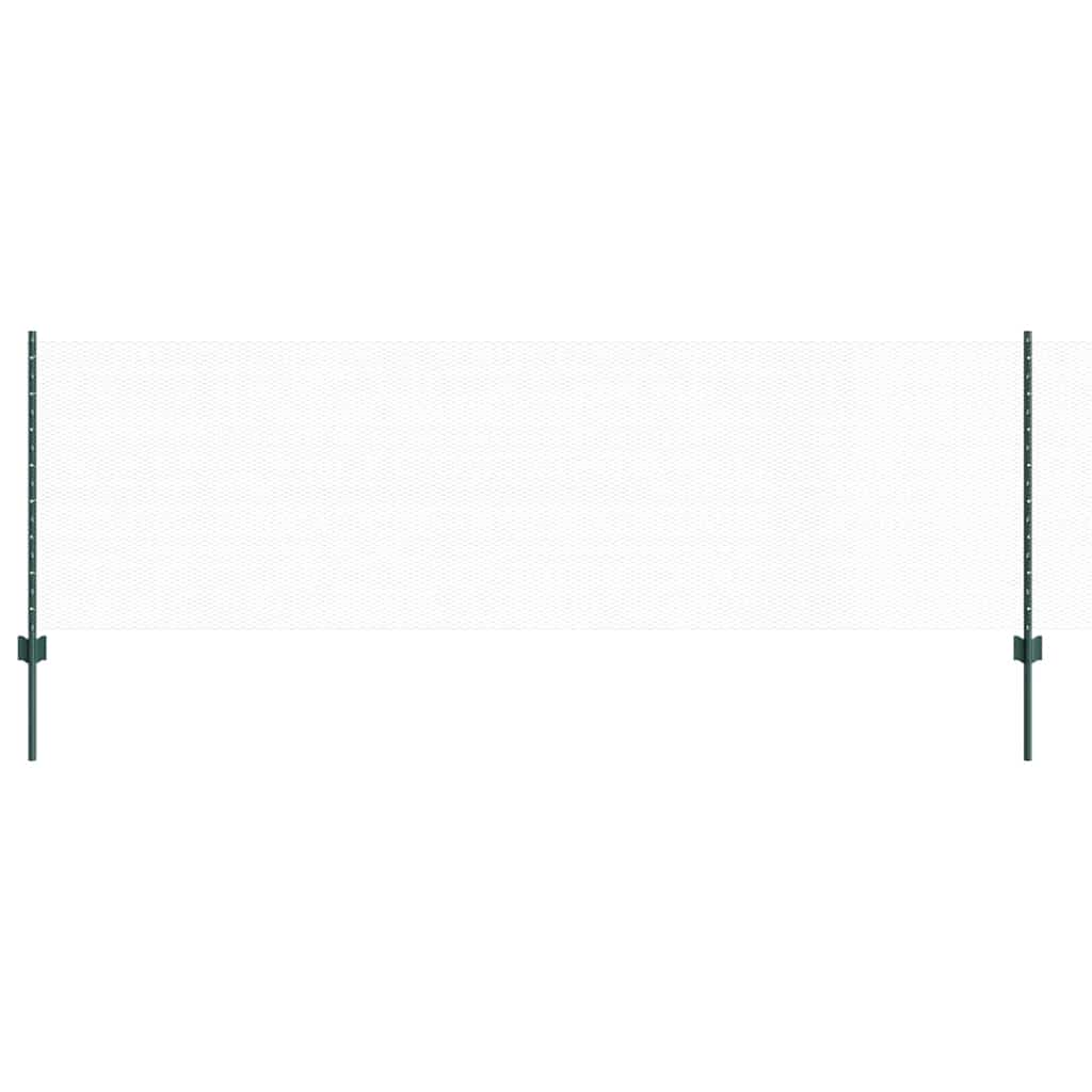Hek Met Paal 0,8 X 25 M Staal En Pvc Groen 25 x 0,8 m hek (1,3 cm breed mesh)