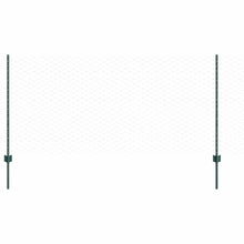 Hecke Met Palen 1 X 25 M Staal Groen 25 x 1 m scherm (5 cm gaas)