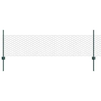 Hek met Paal Groen 0,5 x 50 m Staal en PVC