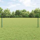Hek met paal 100x50 cm groen staal pvc