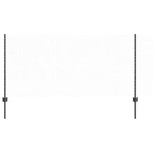 Hek met Paal Grijs 1 x 10 m Staal en PVC