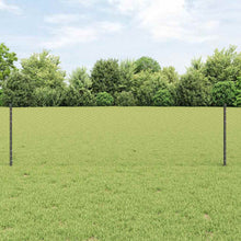 Hek met Paal Grijs 0,6 x 50 m Staal en PVC
