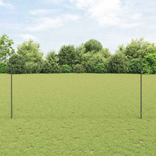 Hek met Paal Grijs 1,4 x 50 m Staal en PVC