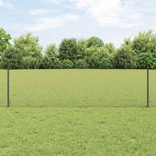 Hek Met Paal 0,6 X 100 M Staal En Pvc Grijs 100 x 0,6 m hek (1,3 cm breedte gaas)