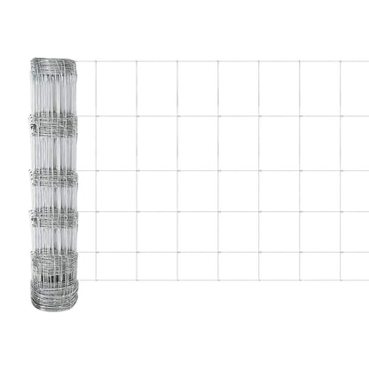 Hek met Paal Zilver 0,8 x 25 m Staal