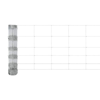 Hek met Paal Zilver 0,8 x 25 m Staal