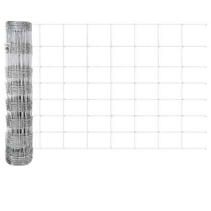 Hek met Paal Zilver 0,8 x 25 m Staal
