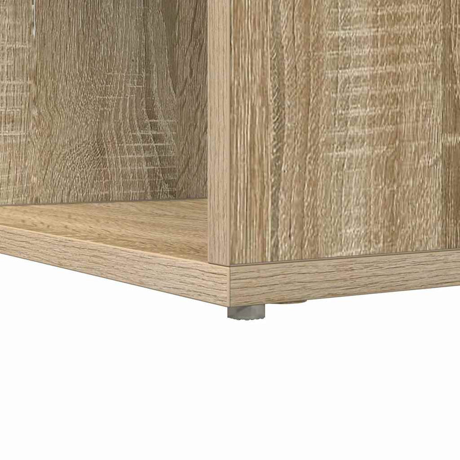 Hoekbureau met plank met opslag Sonoma eiken 101,5 x 149,5 x 149,5 cm