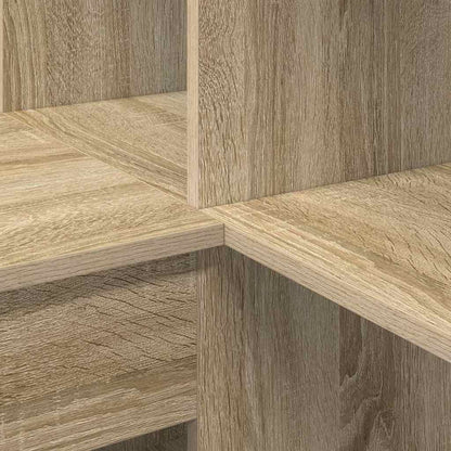 Hoekbureau met plank met opslag Sonoma eiken 101,5 x 149,5 x 149,5 cm