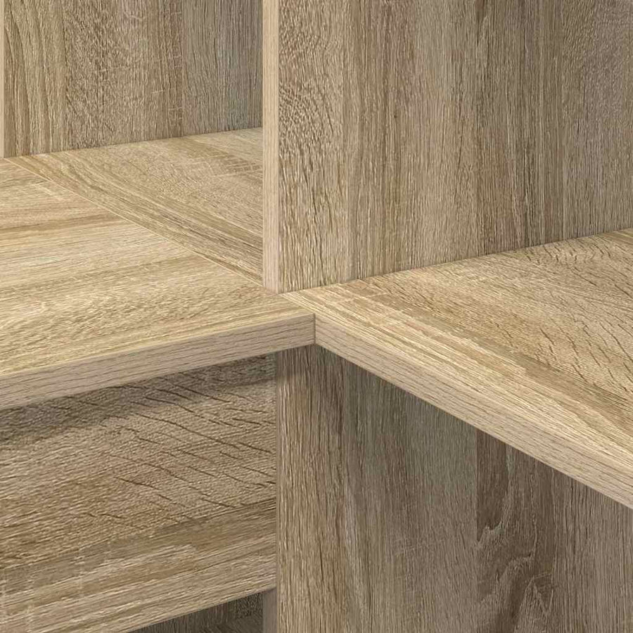 Hoekbureau met plank met opslag Sonoma eiken 101,5 x 149,5 x 149,5 cm
