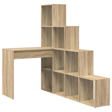 Hoekbureau met plank met opslag Sonoma eiken 101,5 x 149,5 x 149,5 cm