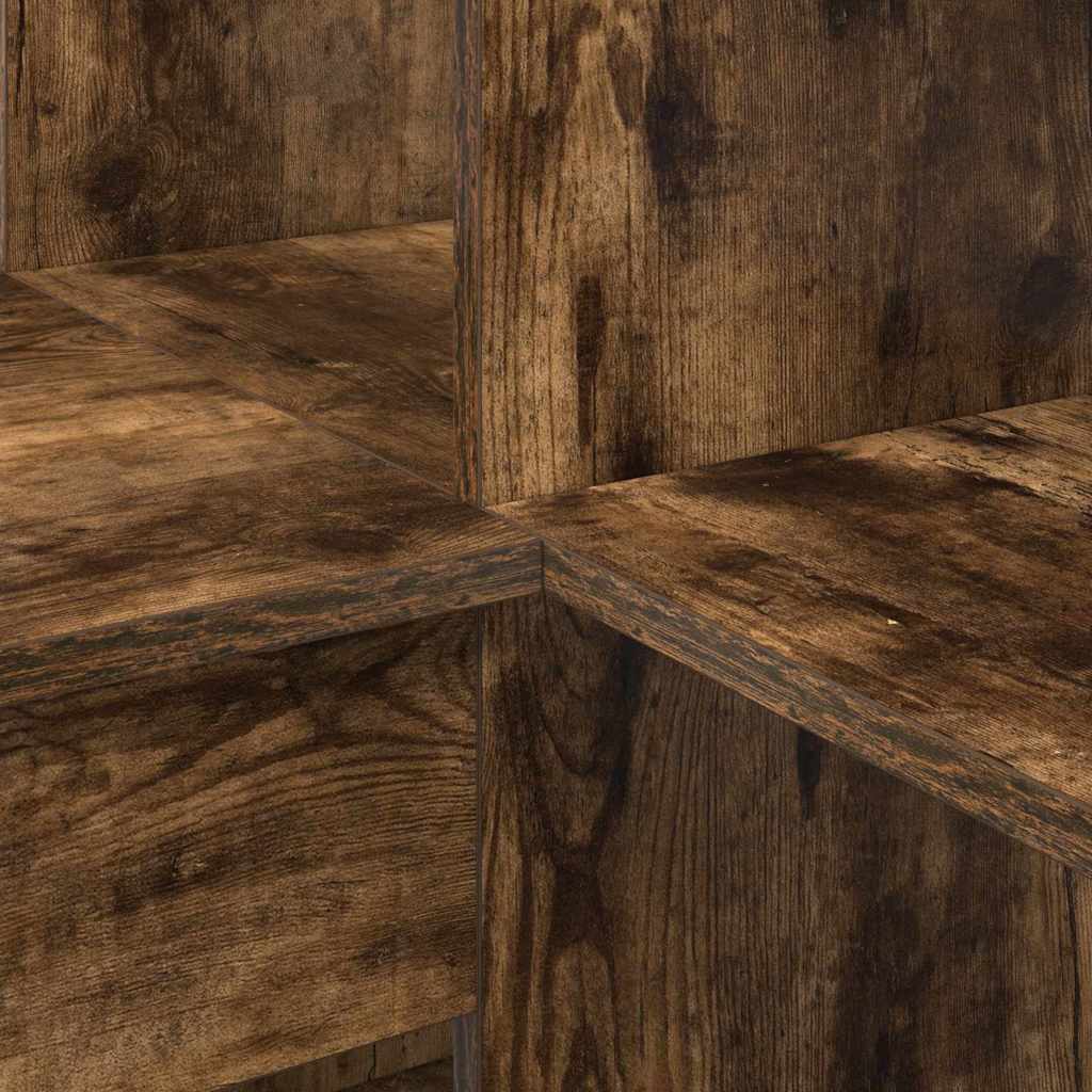 Hoekbureau met plank met opslag Gerookt eiken 101,5 x 149,5 x 149,5 cm