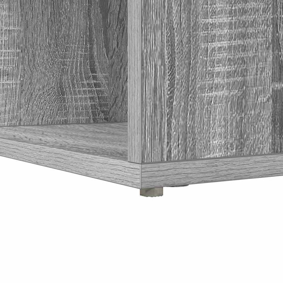 Hoekbureau met plank met opslag Grijs sonoma 101,5 x 149,5 x 149,5 cm
