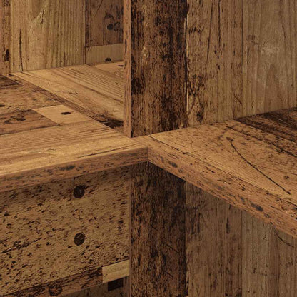 Hoekbureau met plank met opslag Oud hout 101,5 x 149,5 x 149,5 cm