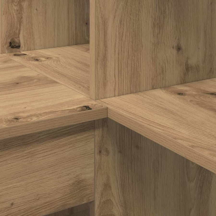 Hoekbureau artisanaal eikenkleurig 101,5 x 149,5 x 149,5 cm