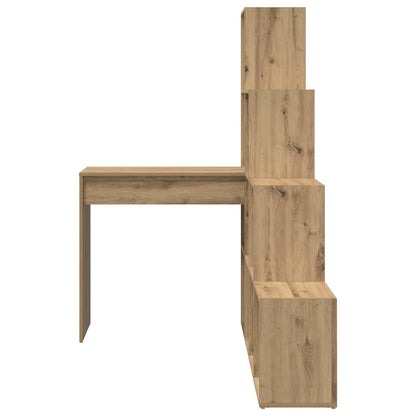 Hoekbureau artisanaal eikenkleurig 101,5 x 149,5 x 149,5 cm