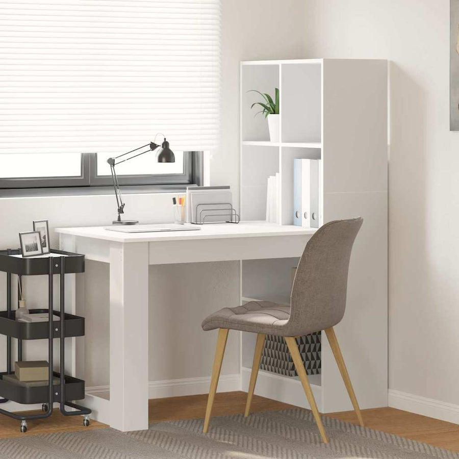Bureau Wit 122 x 67 x 145 cm Geengineerd hout en Spaanplaat