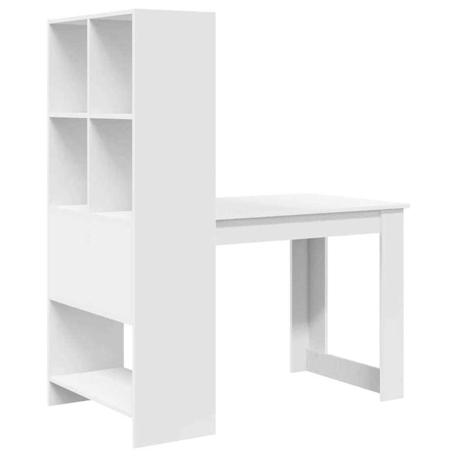 Bureau Wit 122 x 67 x 145 cm Geengineerd hout en Spaanplaat
