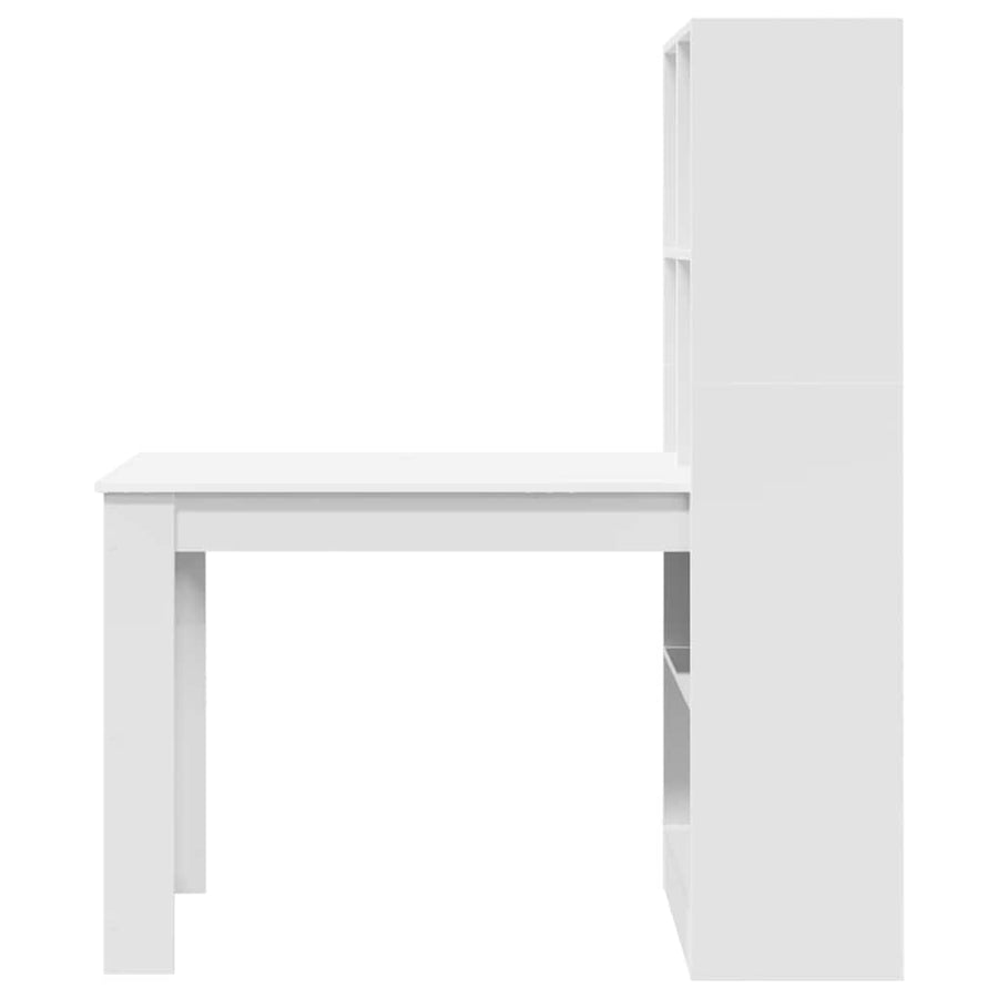 Bureau Wit 122 x 67 x 145 cm Geengineerd hout en Spaanplaat