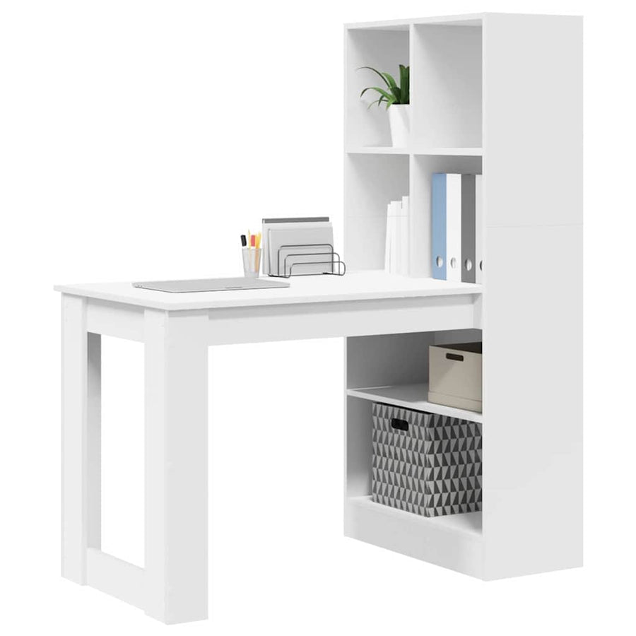 Bureau Wit 122 x 67 x 145 cm Geengineerd hout en Spaanplaat