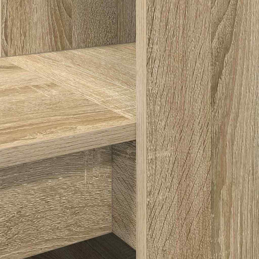 Bureau met plank met opslag Sonoma eiken 122 x 67 x 145 cm