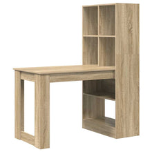 Bureau met plank met opslag Sonoma eiken 122 x 67 x 145 cm
