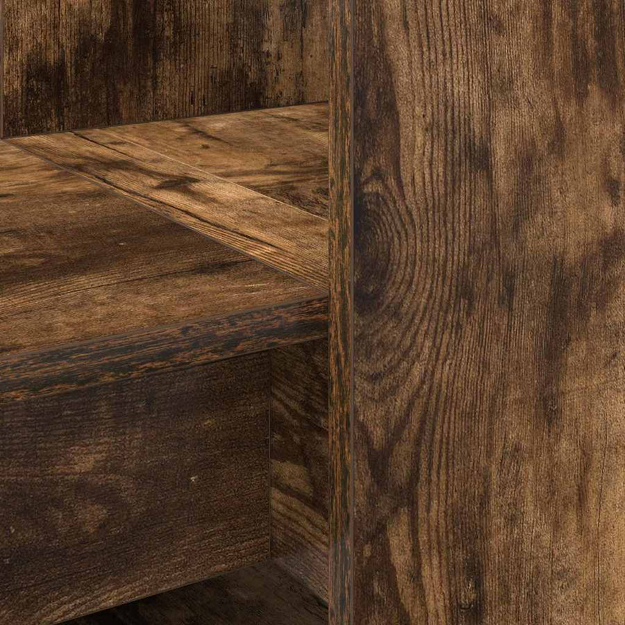 Bureau met plank met opslag Gerookt eiken 122 x 67 x 145 cm