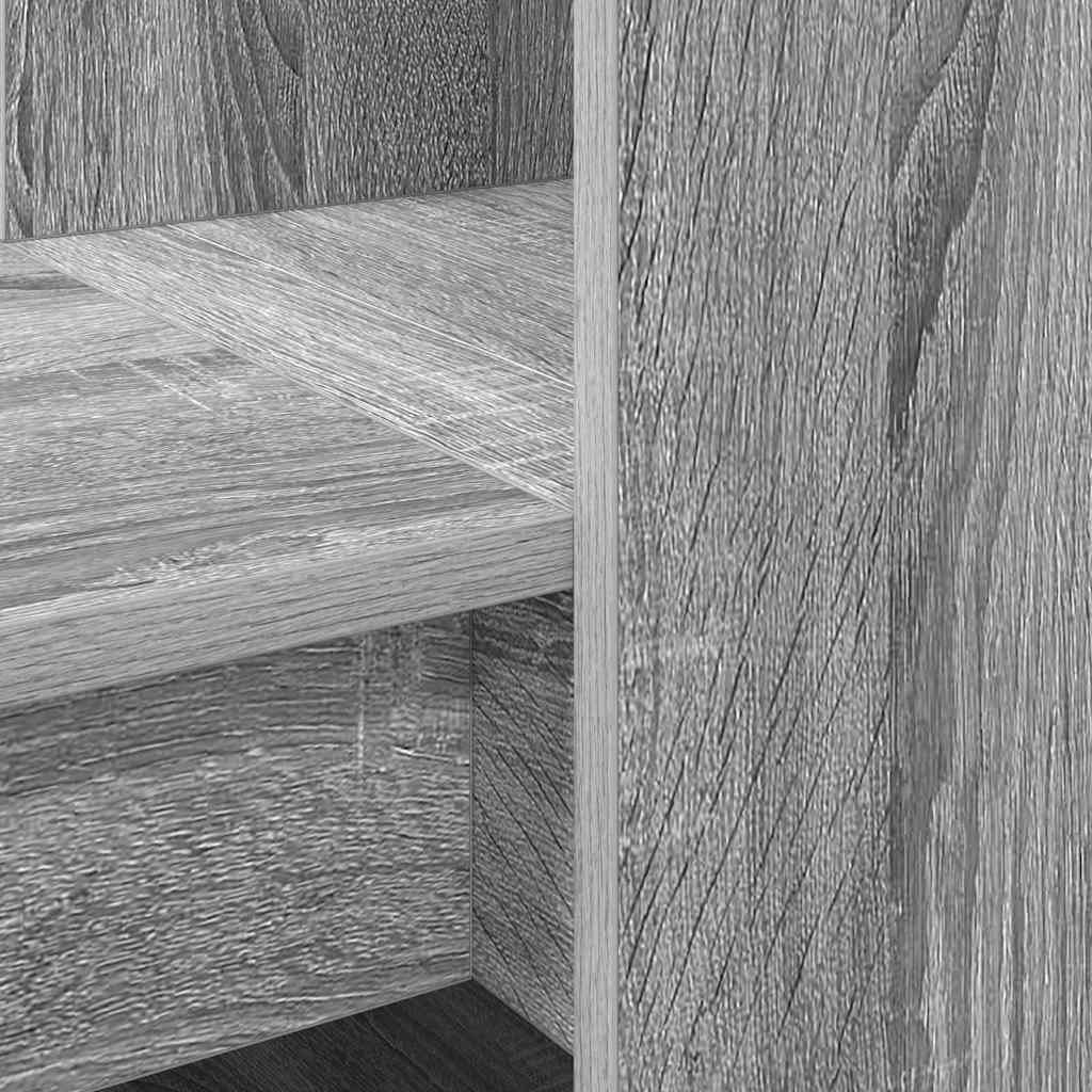 Bureau met plank met opslag Grijs Sonoma 122 x 67 x 145 cm