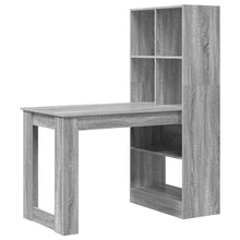 Bureau met plank met opslag Grijs Sonoma 122 x 67 x 145 cm