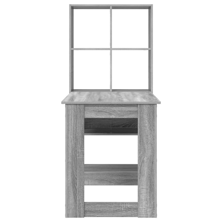 Bureau met plank met opslag Grijs Sonoma 122 x 67 x 145 cm