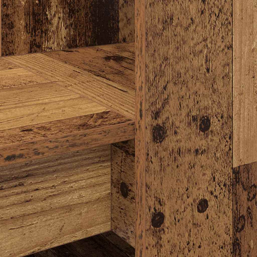 Bureau met plank met opslag Oud Hout 122 x 67 x 145 cm