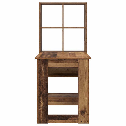Bureau met plank met opslag Oud Hout 122 x 67 x 145 cm
