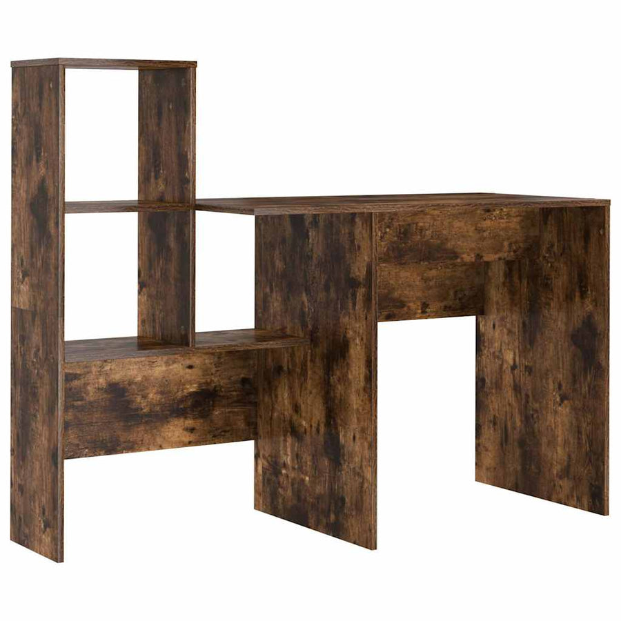 Bureau Gerookt eiken 131,5 x 50 x 106,5 cm Bewerkt hout